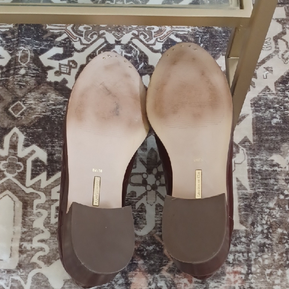 Louise et Cie Burgundy Patent Leather Loafers - Picture 3 of 3